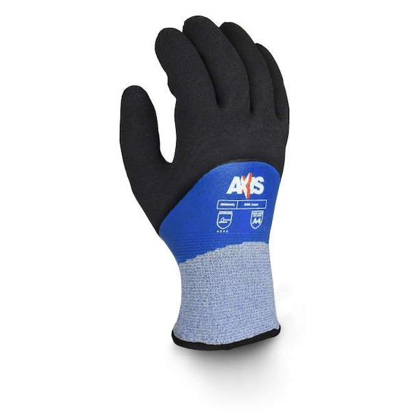 Radians‚Ñ¢ Axis‚Ñ¢ Cut Resistant Insulated Latex Gloves, Blu/Blk, M, 1 Pair